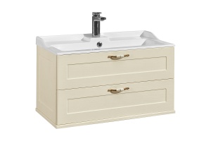 Тумба под раковину подвесная Aquaton Леон 80 бежевый - 2