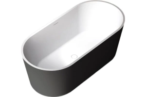 Акриловая ванна ABBER 170х80 черный матовый (AB9209MB)