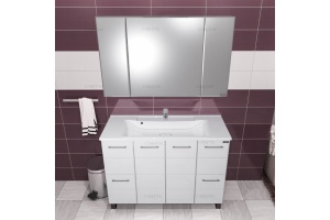 Зеркало-шкаф Санта Стандарт 116.7 см (113019) - 2