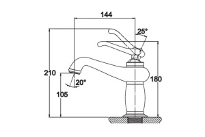 Смеситель Kaiser Logo 47711 для раковины, хром - 2