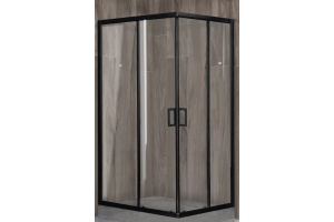 Душевой уголок Royal Bath HPD 110x90 профиль черный стекло прозрачное