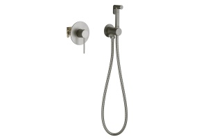 Смеситель встроенный с гигиеническим душем Timo Saona 2389/18SM черное золото