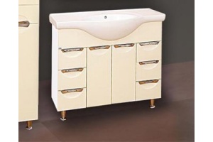 Мебель для ванной Misty Орхидея 105 бежевая эмаль - 2