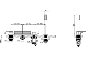 Смеситель для ванны Ravak Chrome хром (X070073) - 2