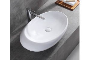 Раковина накладная Ceramalux N 69 белый (7807)