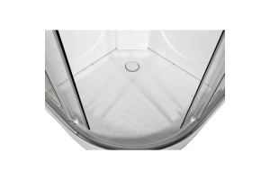 Душевая кабина Deto L 80х80 с гидромассажем, хром (L608NLED+GM) - 2