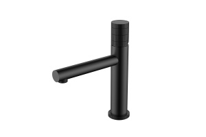 Смеситель для раковины Vincea Groove черный матовый