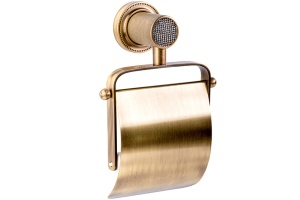Держатель для туалетной бумаги Boheme Royal Cristal бронза