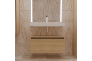 Тумба Armadi Art Flat Valessi Uno-S 80 подвесная светлое дерево