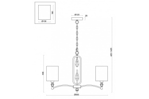 Подвесная люстра Freya Riverside FR1007PL-05BS - 3