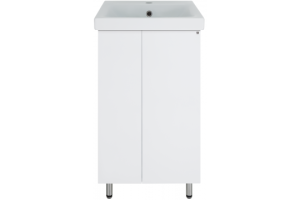 Тумба под раковину напольная Misty Лира 50 белая глянцевая