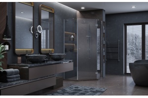 Душевой уголок Ambassador Diamond 12011111R 90х90 см - 2