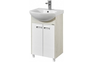 Тумба под раковину Aquaton Бекка 50 белый - светлое дерево - 2