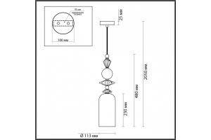 Бра Odeon Light Classic Bizet 4855/1WB - 2