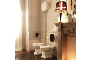 Механизм слива для высокого бачка без трубы Kerasan хром (754590) - 2