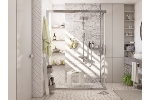 Душевой уголок STWORKI Карлстад DE019RC8090200CH 90x80 см профиль хром глянец - 2