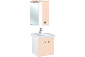 Мебель для ванной Bellezza Неаполь 50 подвесная прямая бежевая