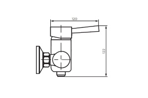 Смеситель Dorff Logic для душа, нержавеющая сталь - 3