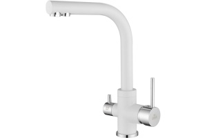  кухни Смеситель для кухни Paulmark Essen белый - хром