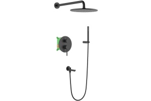 Душевая система встроенная Timo Saona черная матовая