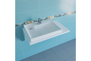 Раковина СанТа Юпитер 90 L, без кронштейнов - 2