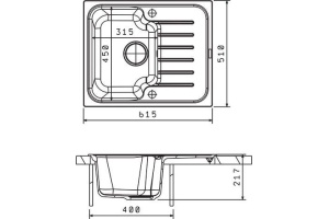Мойка из гранита Florentina Таис бежевый (20.235.A0615.107) - 2