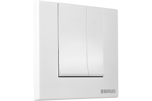 Кнопка смыва Berges Wasserhaus Novum S4 белый, матовый - 2