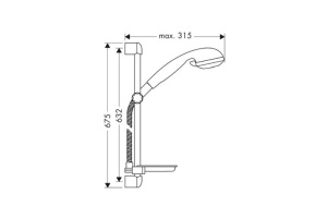 Душевой гарнитур Hansgrohe  (27751000) - 3