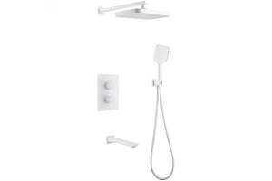 Душевая система Abber Wasser Insel с термостатом белая