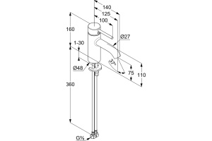 Смеситель Kludi Bozz для раковины 382720576 - 3