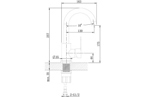 Смеситель Orange Steel M99-011Ni для раковины - 2