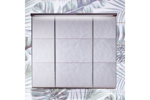 Зеркало-шкаф Бриклаер Кристалл 75 ясень анкор, темный, с подсветкой