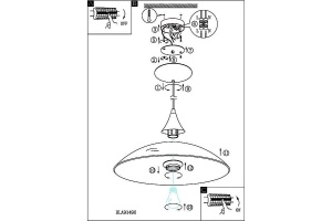 Подвесной светильник Eglo ПРОМО Lazolo 91496 - 3