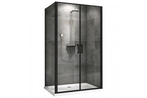 Душевой уголок Abber Sonnenstrand 100х90 черный, матовый (AG04100BC-S90B)