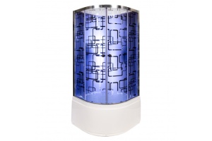 Душевая кабина Deto BM 90х90 с подсветкой, хром (BM4590NLEDBLACK) - 2