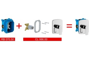 Смеситель для душа Ravak R-Box хром (X070089) - 3