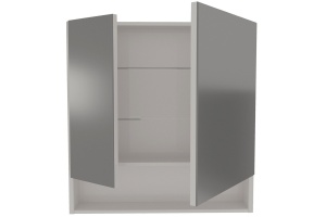 Зеркало-шкаф Stella Polar Фудзи 85 белый - 2