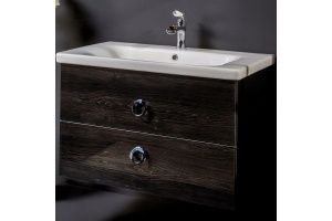 Тумба под раковину Armadi Art NeoArt 80 раковина моноблок темное дерево