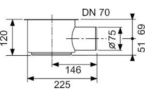 Сифон для душевого лотка TECE TECEdrainline 6 500 02 горизонтальный - 3
