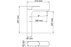 Смеситель Wasserkraft Elbe 7403H для раковины - 3
