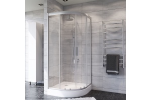 Душевой уголок AM.PM Gem W90G-401-100WT 100x100 с поддоном, с душевой стойкой