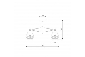 Люстра на штанге Eurosvet Lord 70075/5 белый - 3
