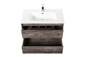 Тумба с раковиной BelBagno Kraft 100 темное дерево - 3