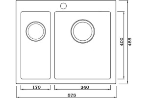 Металлическая мойка Seaman SMV-575D (SMV-575DL.A) - 2
