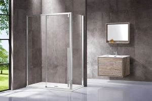 Боковая стенка Vincea Lugano 90х195 хром стекло прозрачное - 2