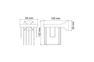 Держатель освежителя воздуха Wasserkraft Wern (2545) - 2