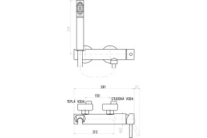 Смеситель для душа Rav Slezak Seina хром (SE980.5/2) - 2