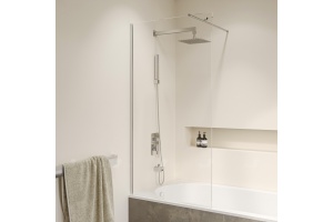 Шторка на ванну RGW Screens SC-051 90х150 профиль хром стекло прозрачное