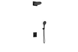 Душевой комплект Vincea Inspire с термостатом черный матовый