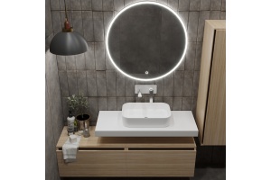 Тумба Armadi Art Vallessi UNO-S 100 подвесная светлое дерево